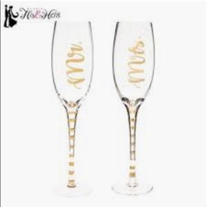 Mr. and Mrs. wine glasses